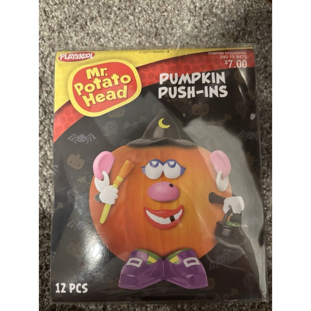 NEW Playskool MR. POTATO HEAD PUMPKIN PUSH-INS Halloween Witch 12 pc. Set 2013